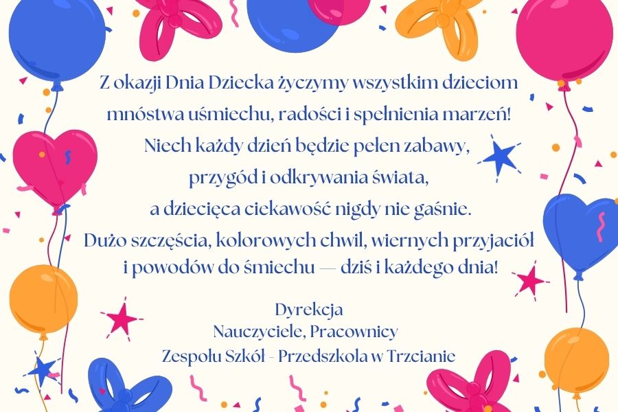 Życzenia na dzień dziecka