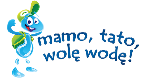 Logo programu Mamo, tato, wolę wodę!