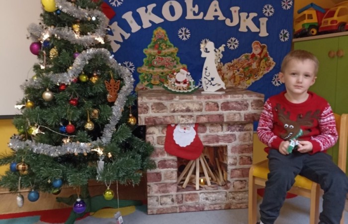 Święty Mikołaj w Przedszkolu - Smerfy