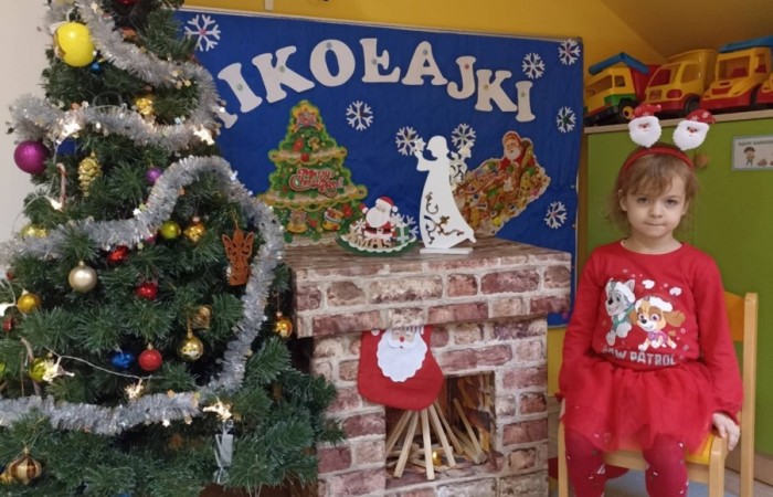 Święty Mikołaj w Przedszkolu - Smerfy