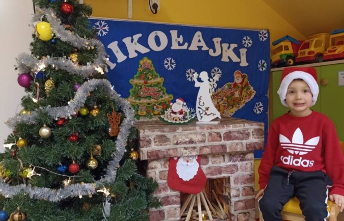 Święty Mikołaj w Przedszkolu - Smerfy