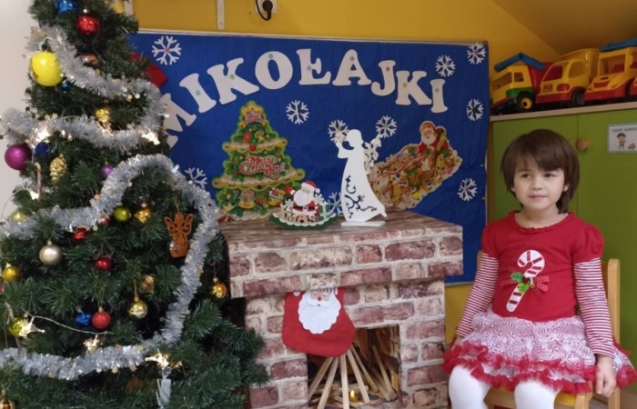 Święty Mikołaj w Przedszkolu - Smerfy