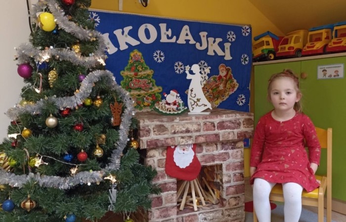 Święty Mikołaj w Przedszkolu - Smerfy