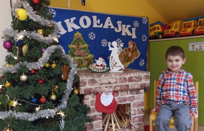 Święty Mikołaj w Przedszkolu - Smerfy