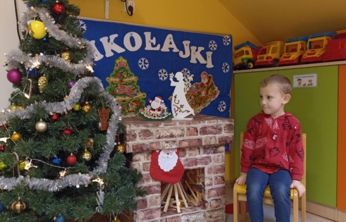 Święty Mikołaj w Przedszkolu - Smerfy
