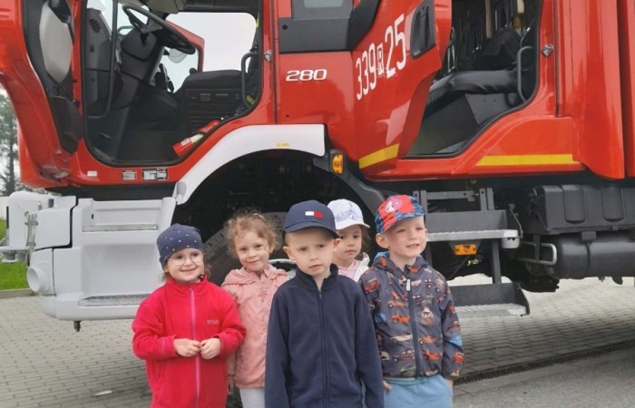 Spotkanie z Ochotniczą Strażą Pożarną w Trzcianie