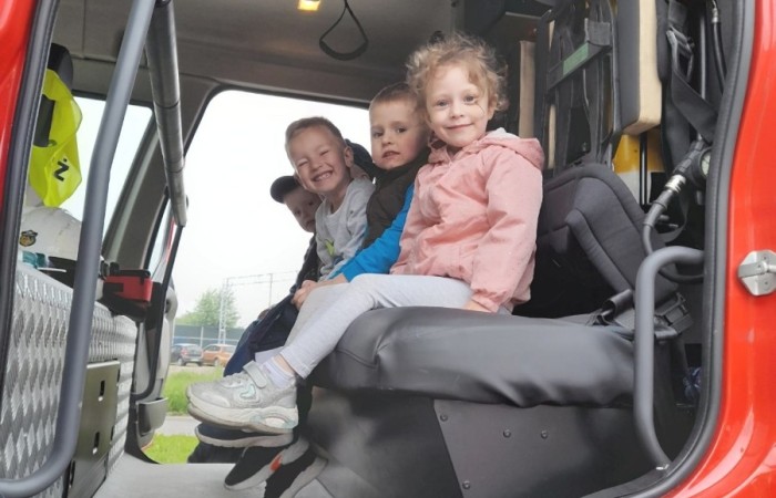 Spotkanie z Ochotniczą Strażą Pożarną w Trzcianie