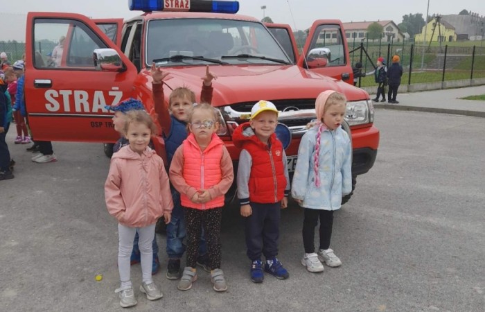Spotkanie z Ochotniczą Strażą Pożarną w Trzcianie