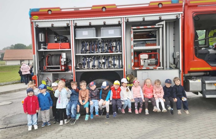Spotkanie z Ochotniczą Strażą Pożarną w Trzcianie
