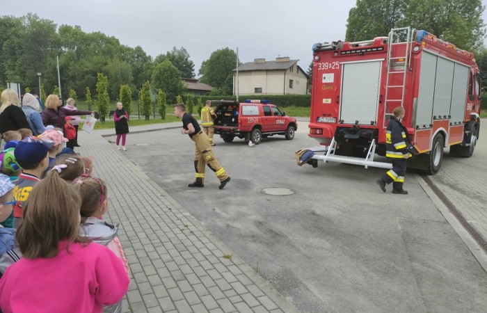 Spotkanie z Ochotniczą Strażą Pożarną w Trzcianie