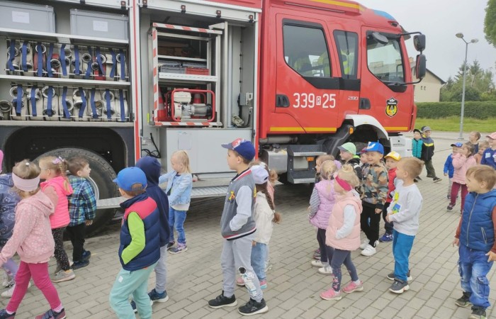 Spotkanie z Ochotniczą Strażą Pożarną w Trzcianie