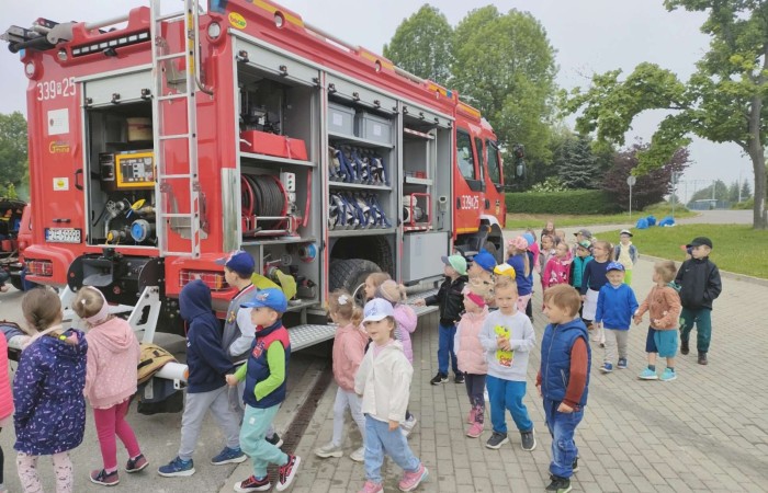 Spotkanie z Ochotniczą Strażą Pożarną w Trzcianie