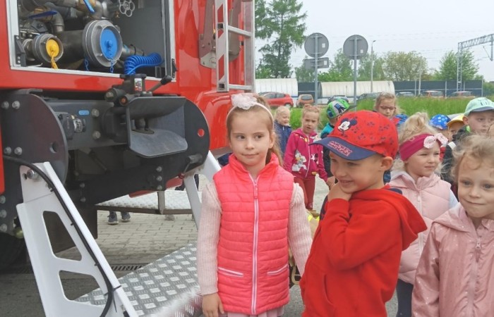 Spotkanie z Ochotniczą Strażą Pożarną w Trzcianie