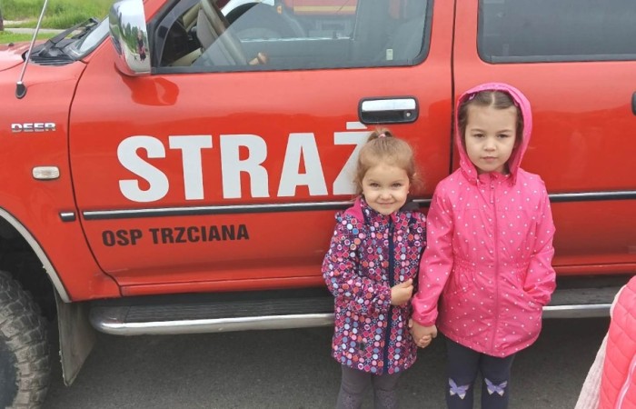 Spotkanie z Ochotniczą Strażą Pożarną w Trzcianie