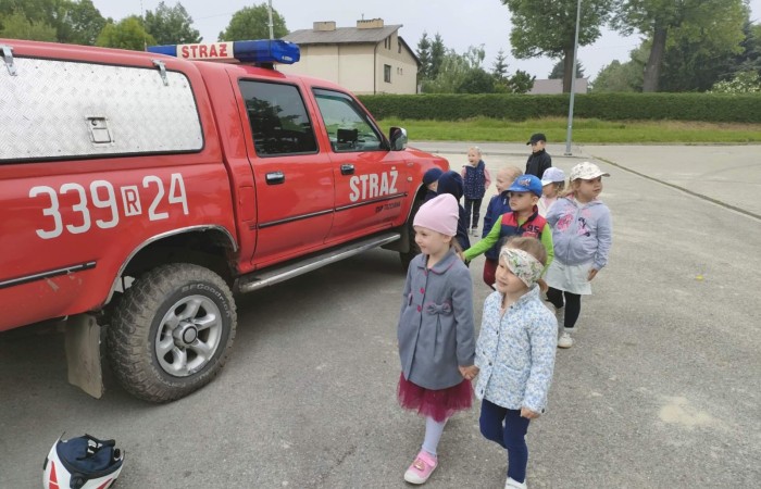 Spotkanie z Ochotniczą Strażą Pożarną w Trzcianie