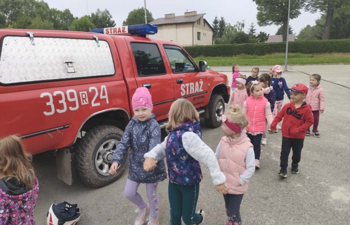 Spotkanie z Ochotniczą Strażą Pożarną w Trzcianie