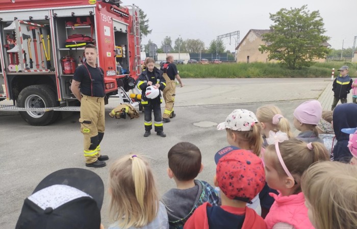 Spotkanie z Ochotniczą Strażą Pożarną w Trzcianie