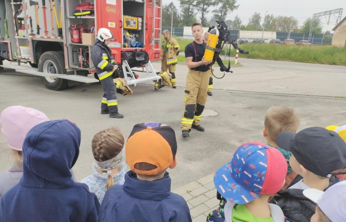 Spotkanie z Ochotniczą Strażą Pożarną w Trzcianie