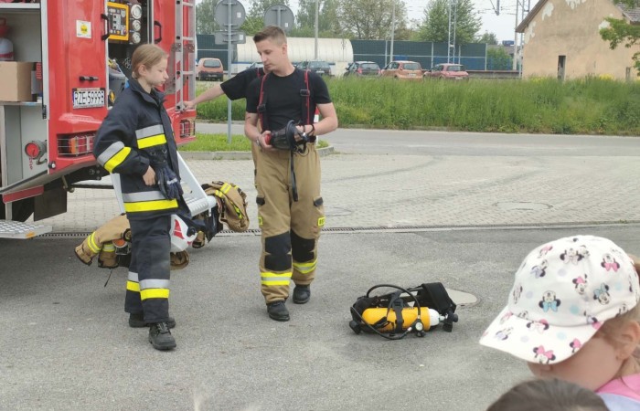 Spotkanie z Ochotniczą Strażą Pożarną w Trzcianie