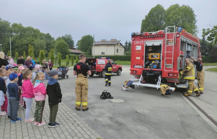 Spotkanie z Ochotniczą Strażą Pożarną w Trzcianie