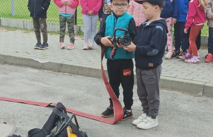 Spotkanie z Ochotniczą Strażą Pożarną w Trzcianie