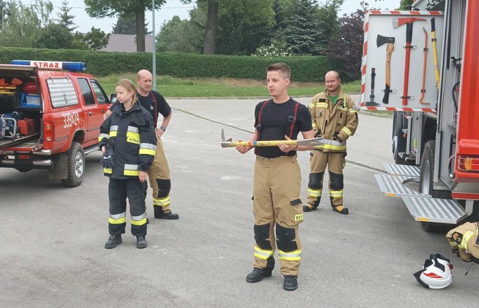 Spotkanie z Ochotniczą Strażą Pożarną w Trzcianie