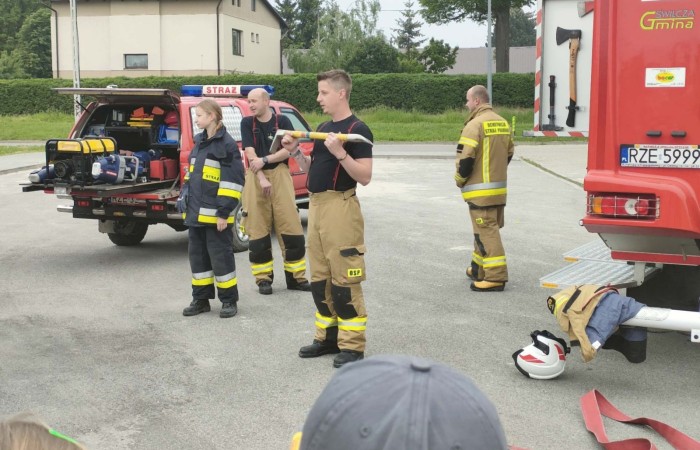 Spotkanie z Ochotniczą Strażą Pożarną w Trzcianie