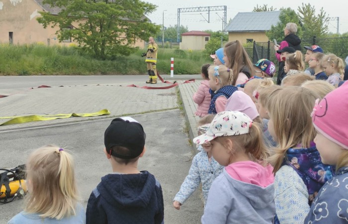 Spotkanie z Ochotniczą Strażą Pożarną w Trzcianie