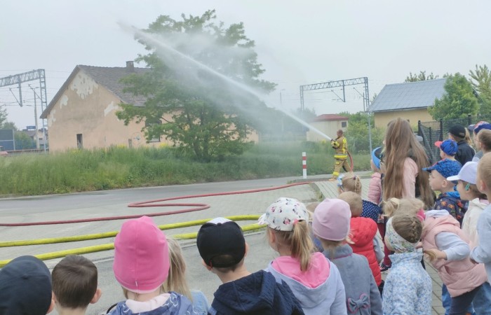 Spotkanie z Ochotniczą Strażą Pożarną w Trzcianie