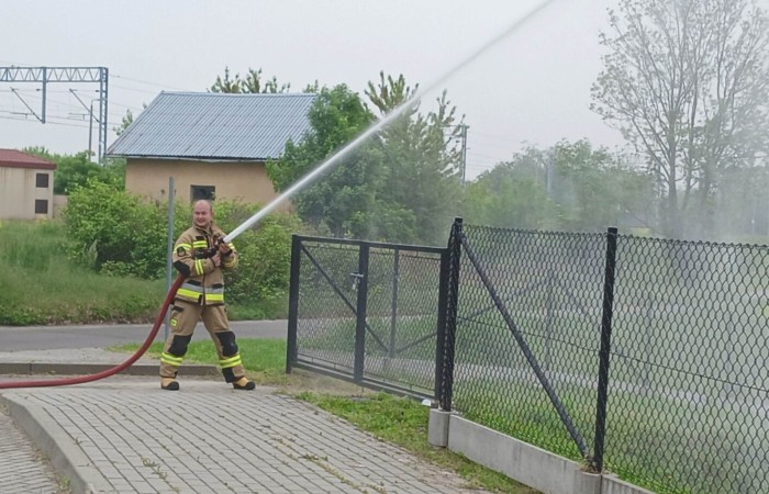 Spotkanie z Ochotniczą Strażą Pożarną w Trzcianie