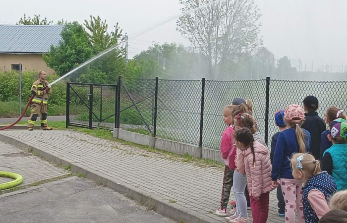 Spotkanie z Ochotniczą Strażą Pożarną w Trzcianie
