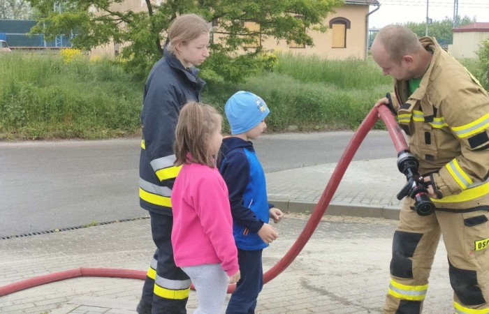 Spotkanie z Ochotniczą Strażą Pożarną w Trzcianie