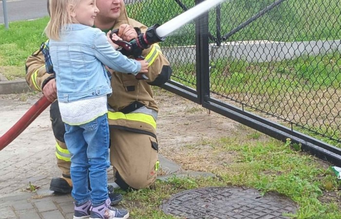 Spotkanie z Ochotniczą Strażą Pożarną w Trzcianie