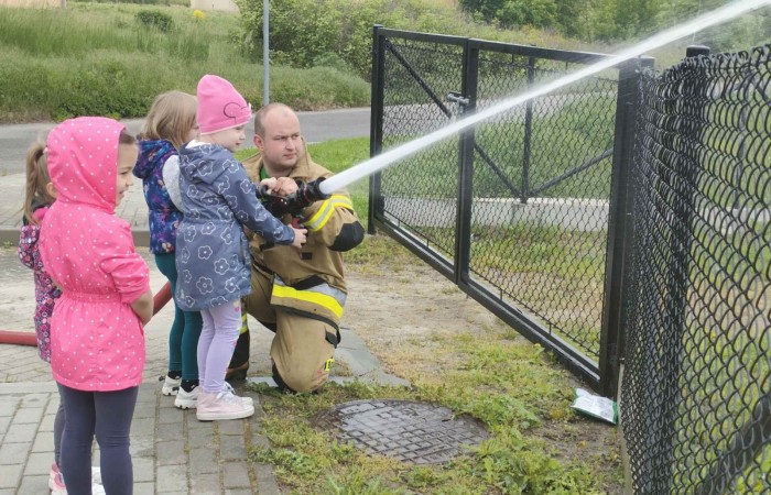 Spotkanie z Ochotniczą Strażą Pożarną w Trzcianie