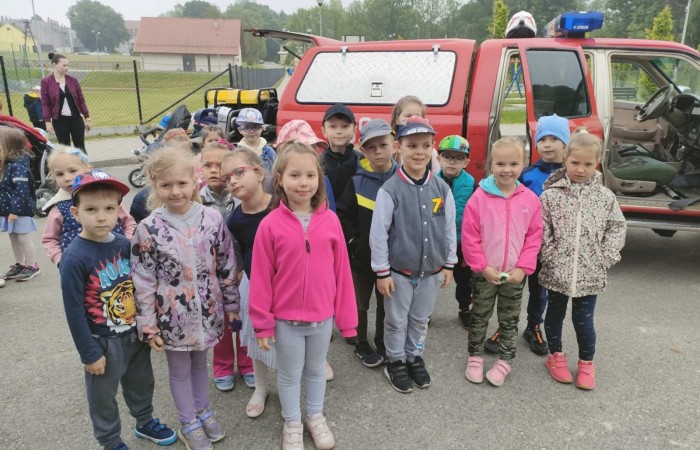 Spotkanie z Ochotniczą Strażą Pożarną w Trzcianie