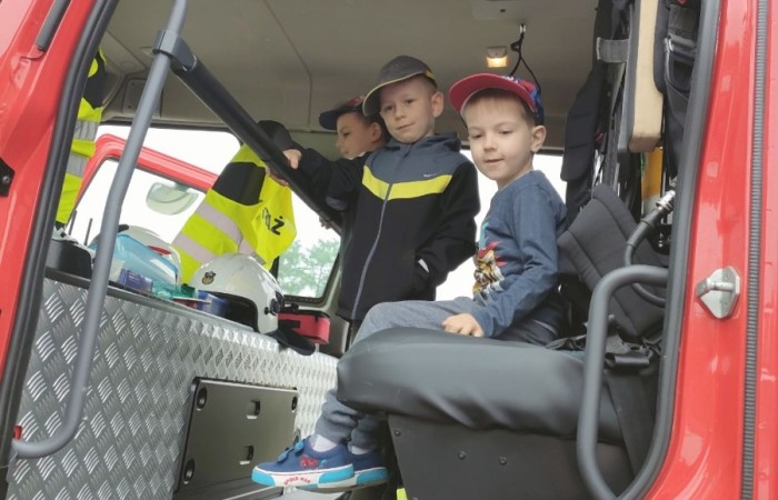 Spotkanie z Ochotniczą Strażą Pożarną w Trzcianie