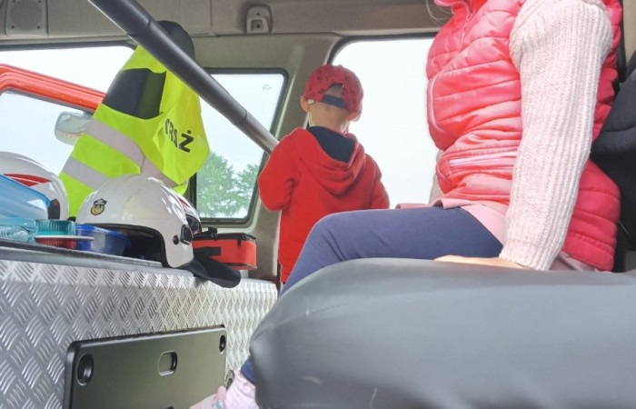 Spotkanie z Ochotniczą Strażą Pożarną w Trzcianie