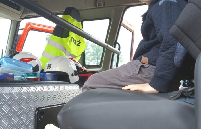Spotkanie z Ochotniczą Strażą Pożarną w Trzcianie