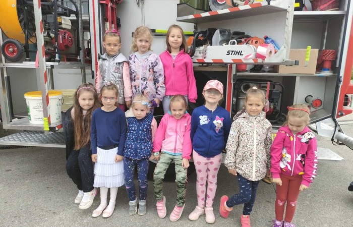Spotkanie z Ochotniczą Strażą Pożarną w Trzcianie