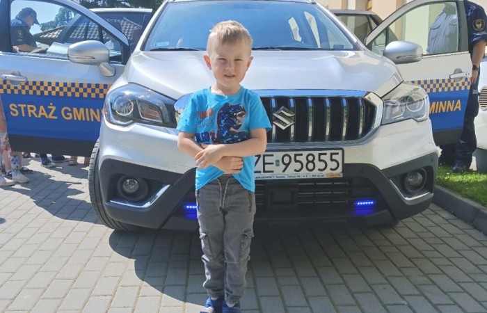 Wizyta funkcjonariuszy Straży Gminnej