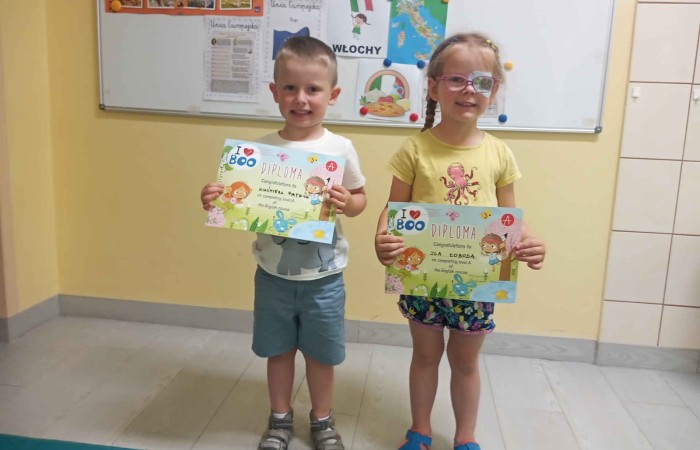 Zakończenie roku przedszkolnego w Trzcianie - język angielski