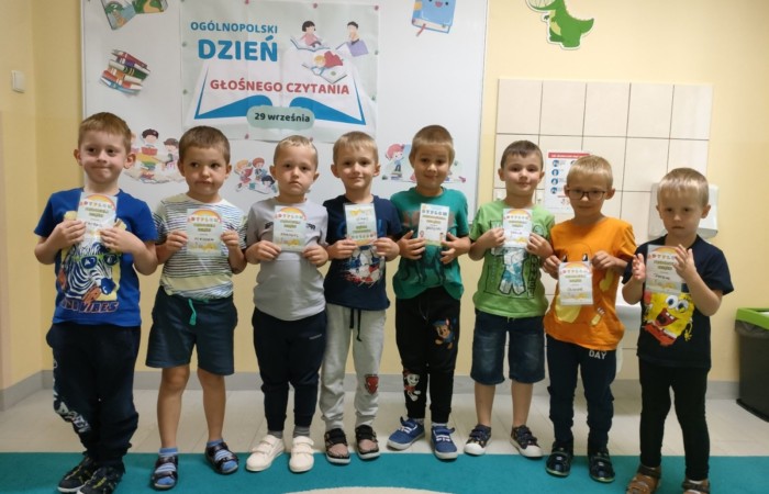 Ogólnopolski Dzień Głośnego Czytania w Przedszkolu - Tygrysy