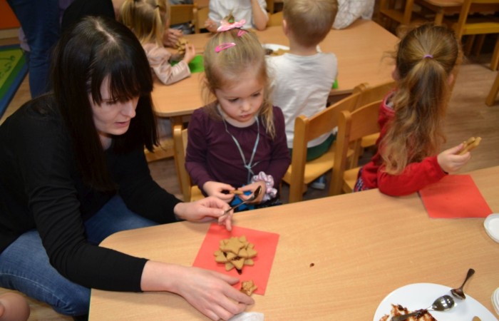 Świąteczne zajęcia otwarte w grupie „Słoneczka”