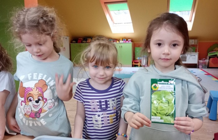 Zielony ogródek w grupie Smerfów
