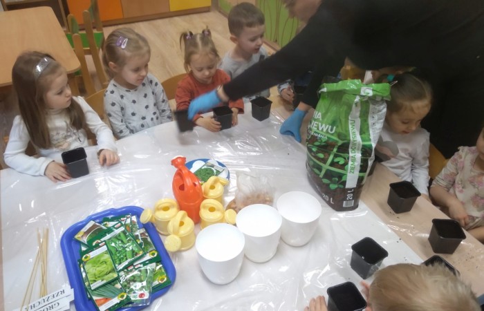 „Zielony Ogródek” w grupie „Słoneczka”