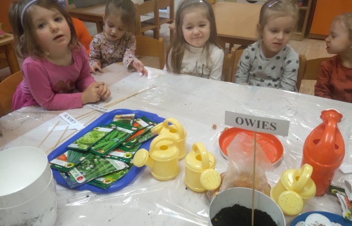 „Zielony Ogródek” w grupie „Słoneczka”