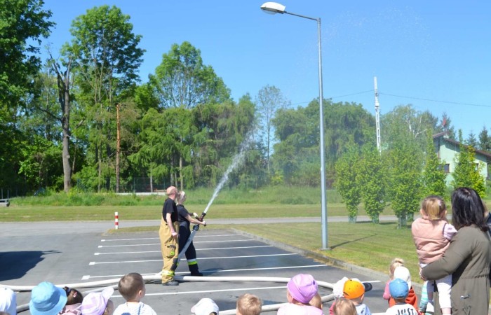 Spotkanie ze strażakami z Ochotniczej Straży Pożarnej w Trzcianie