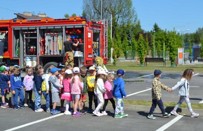 Spotkanie ze strażakami z Ochotniczej Straży Pożarnej w Trzcianie
