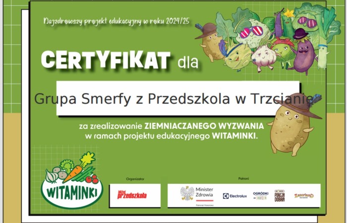 Ogólnopolski Projekt Edukacyjny „Witaminki”