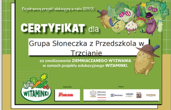 Ogólnopolski Projekt Edukacyjny „Witaminki”